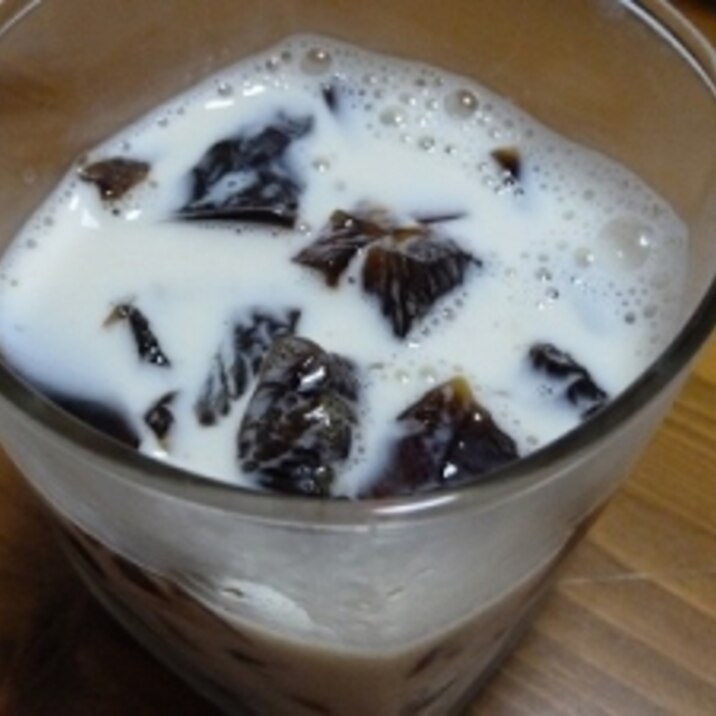 寒天1グラムで2人分 クラッシュコーヒーゼリー レシピ 作り方 By Chacoxcha 楽天レシピ